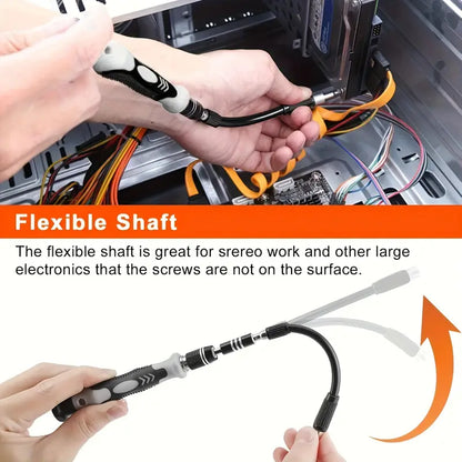 [115-in-1 Screwdriver Set] 115-in-1 Upgraded Screwdriver Set with Strong Magnetic and High Hardness | Multifunctional Disassembly Tool Set for Mobile Phones, Tablets, and Small Appliances