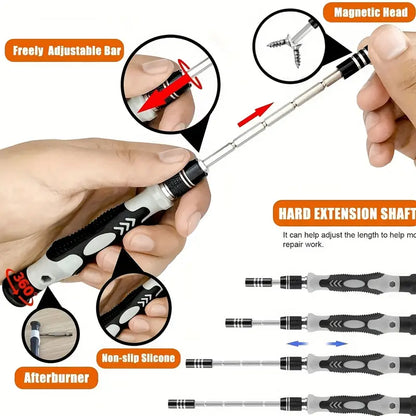 [115-in-1 Screwdriver Set] 115-in-1 Upgraded Screwdriver Set with Strong Magnetic and High Hardness | Multifunctional Disassembly Tool Set for Mobile Phones, Tablets, and Small Appliances