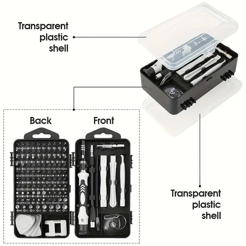 [115-in-1 Screwdriver Set] 115-in-1 Upgraded Screwdriver Set with Strong Magnetic and High Hardness | Multifunctional Disassembly Tool Set for Mobile Phones, Tablets, and Small Appliances