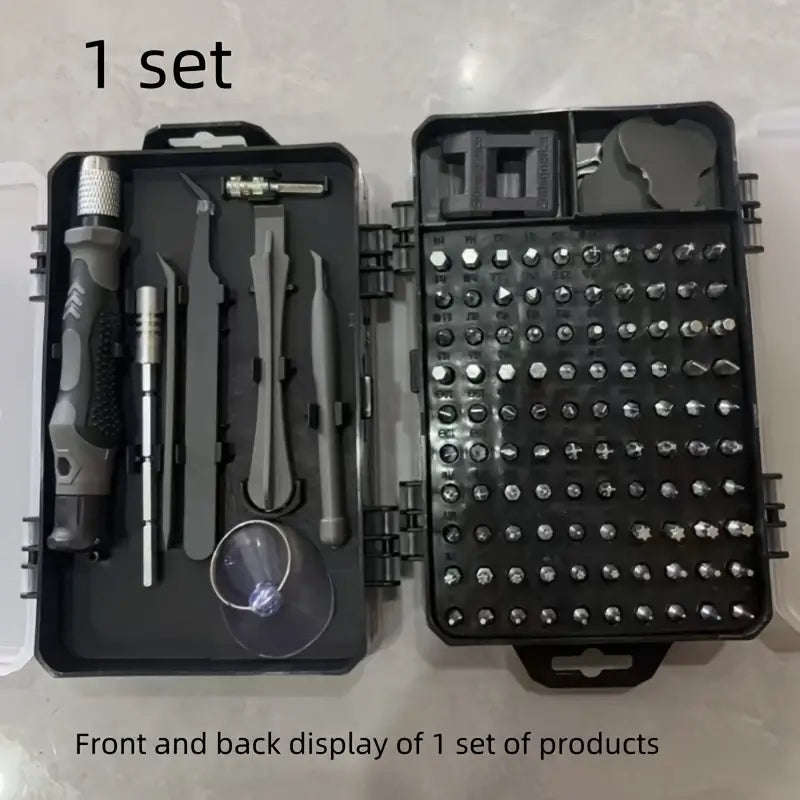 [115-in-1 Screwdriver Set] 115-in-1 Upgraded Screwdriver Set with Strong Magnetic and High Hardness | Multifunctional Disassembly Tool Set for Mobile Phones, Tablets, and Small Appliances