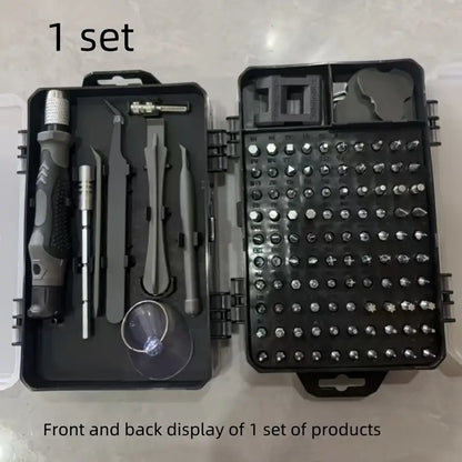 [115-in-1 Screwdriver Set] 115-in-1 Upgraded Screwdriver Set with Strong Magnetic and High Hardness | Multifunctional Disassembly Tool Set for Mobile Phones, Tablets, and Small Appliances