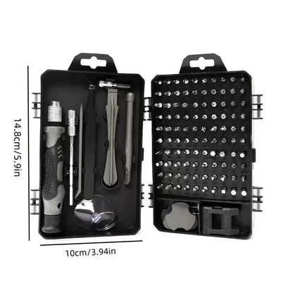 [115-in-1 Screwdriver Set] 115-in-1 Upgraded Screwdriver Set with Strong Magnetic and High Hardness | Multifunctional Disassembly Tool Set for Mobile Phones, Tablets, and Small Appliances