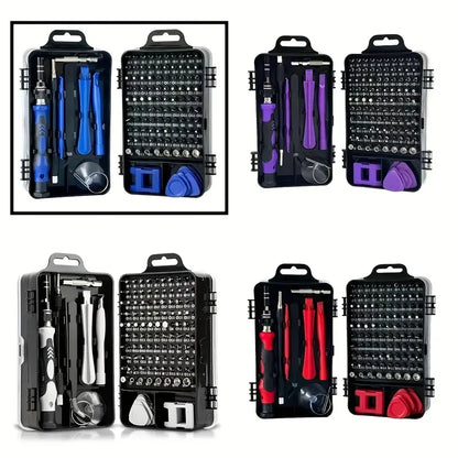 [115-in-1 Screwdriver Set] 115-in-1 Upgraded Screwdriver Set with Strong Magnetic and High Hardness | Multifunctional Disassembly Tool Set for Mobile Phones, Tablets, and Small Appliances